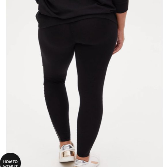 Platinum Legging – Moto Faux Leather Black - Picture 3 of 8